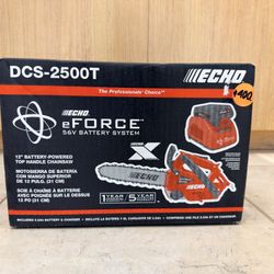 ECHO 12” BATTERY-POWERED TOP HANDLE CHAINSAW