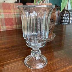 Home Interiors 11” Hurricane Footed Vase