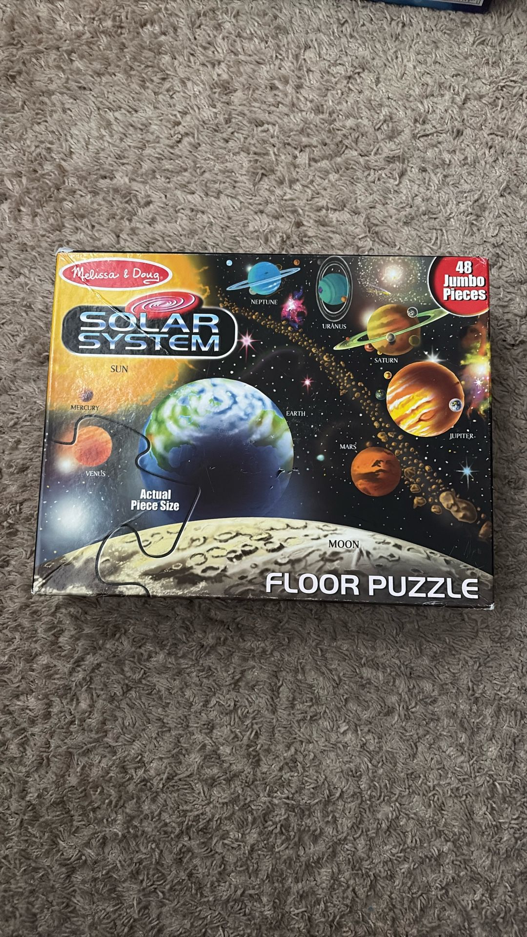 Melissa & Doug Solar System Floor Puzzle 48 Jumbo Pieces