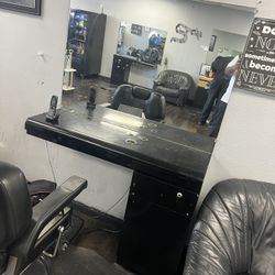 Barber Stations Mirrors & Chairs Low Price