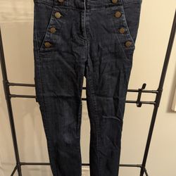 Ann Taylor Denim Sailor Skinny Jeans 