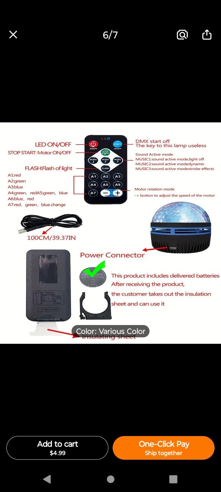 Mini LED Projection Light