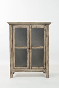 Rustic Shores Watch Hill Weathered Grey 2 Door High Cabinet