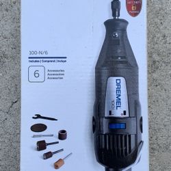New Dremel 100-N/6 Single Speed Rotary Tool Kit 6 Accessories