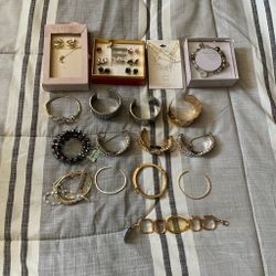 Mixed jewelry from macys total 17 pieces, AS IS