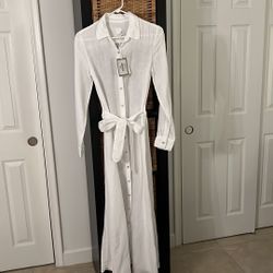 120% LINO DRESS NEW ITALIAN LINEN