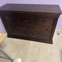 Wood Dresser With Drawers 