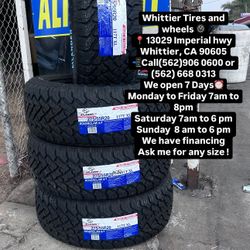 SET OF NEW TIRES, /55R20 ATLANDER AT , INCLUDING MOUNTING AND BALANCING. ASK ME FOR ANY SIZE OR BRAND