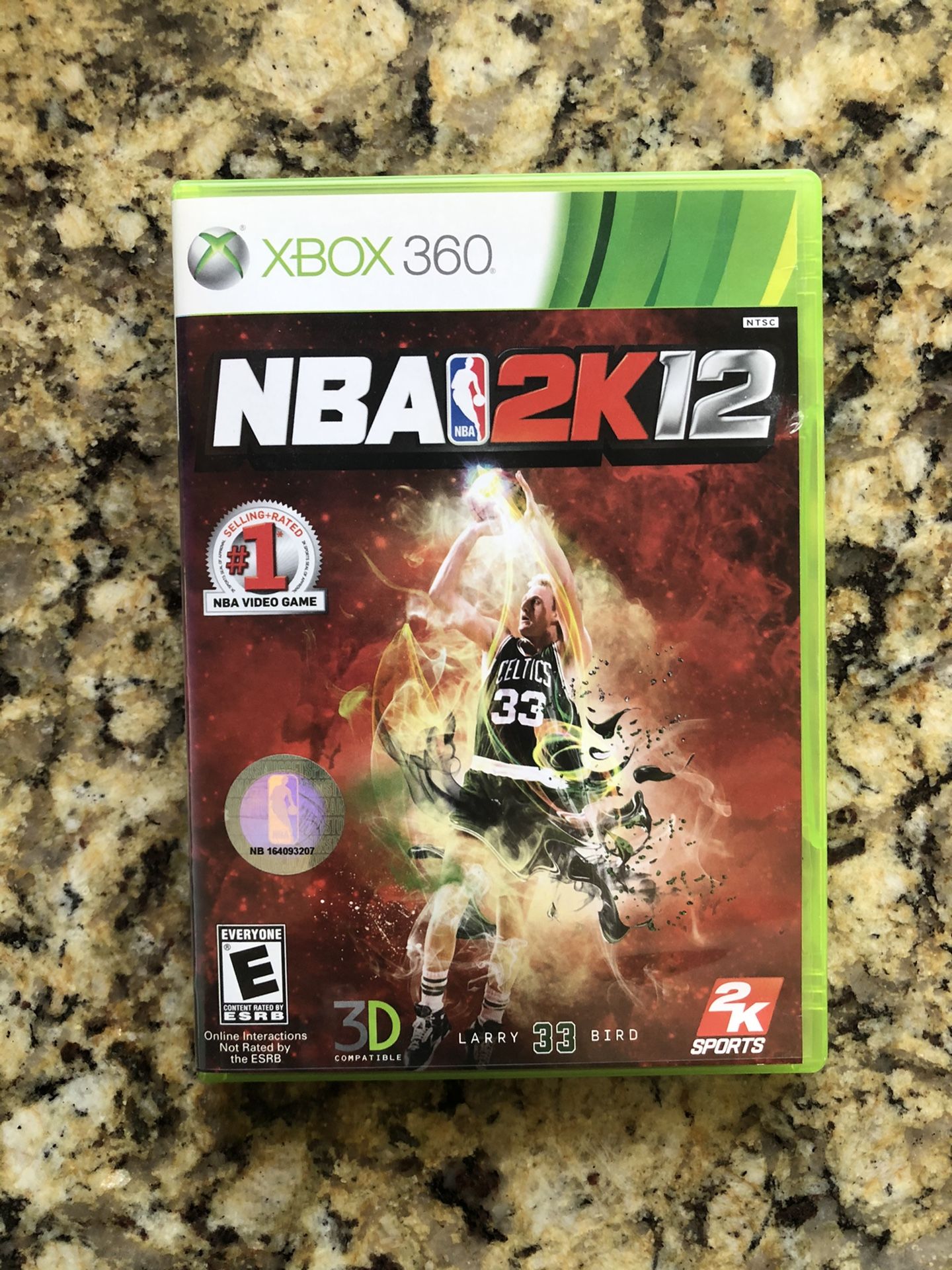 NBA2K12 Larry Bird Cover XBOX 360 Video Game