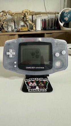 Gameboy Advance with a copy of Metabots AX