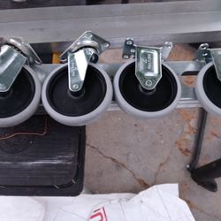 4 Casters Wheels Set