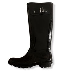 Black Rain Boots Seven