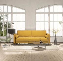 Nouhaus Module, Sleeper Sofa Bed Couch. 7ft Luxury Convertible Sofa Futon Bed with No Roll Together Latex. Pull Out Couch Bed for Bedroom Couch, Small