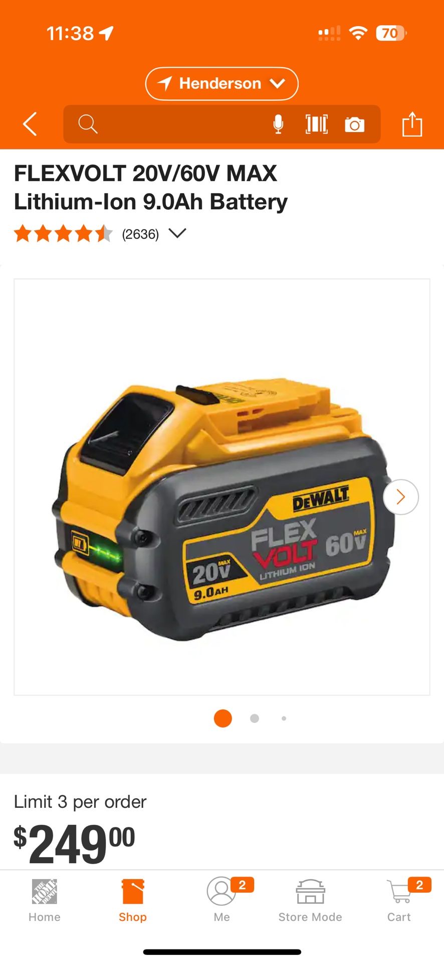 Dewalt Battery 9.0Ah FlexVolt