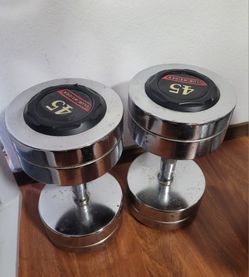 Club Weider 45 Lb. Dumbbells 