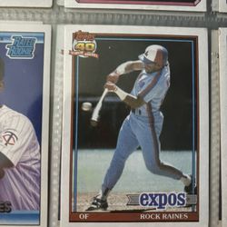 Topps #360 Rock Raines baseball card #baseball #80sbaseball