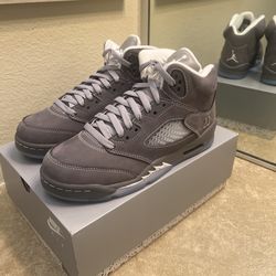 Jordan 5 Wolf Grey Size 6.5y 8w