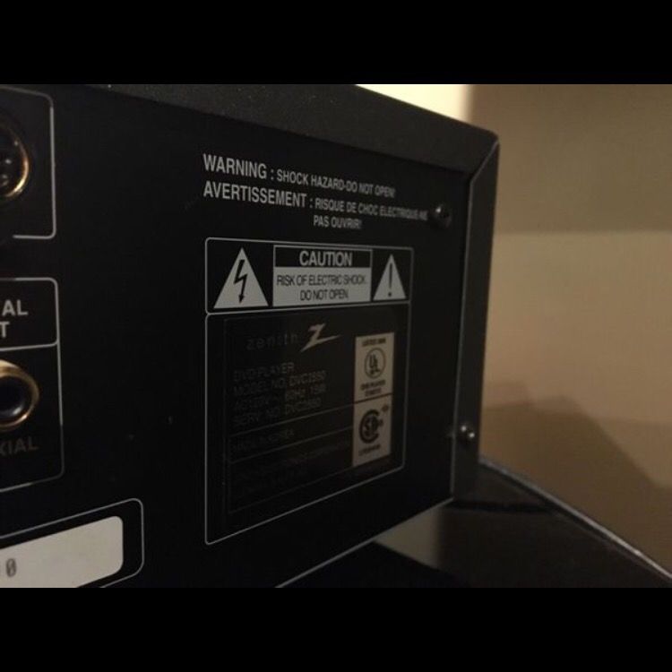 Zenith 5 Disc DVD/ Receiver