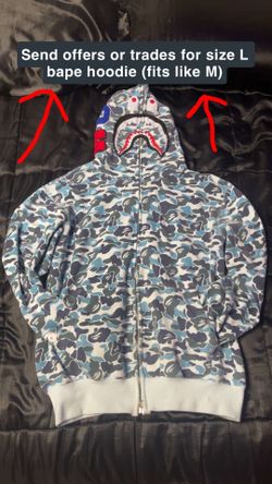 Bape hoodie size M