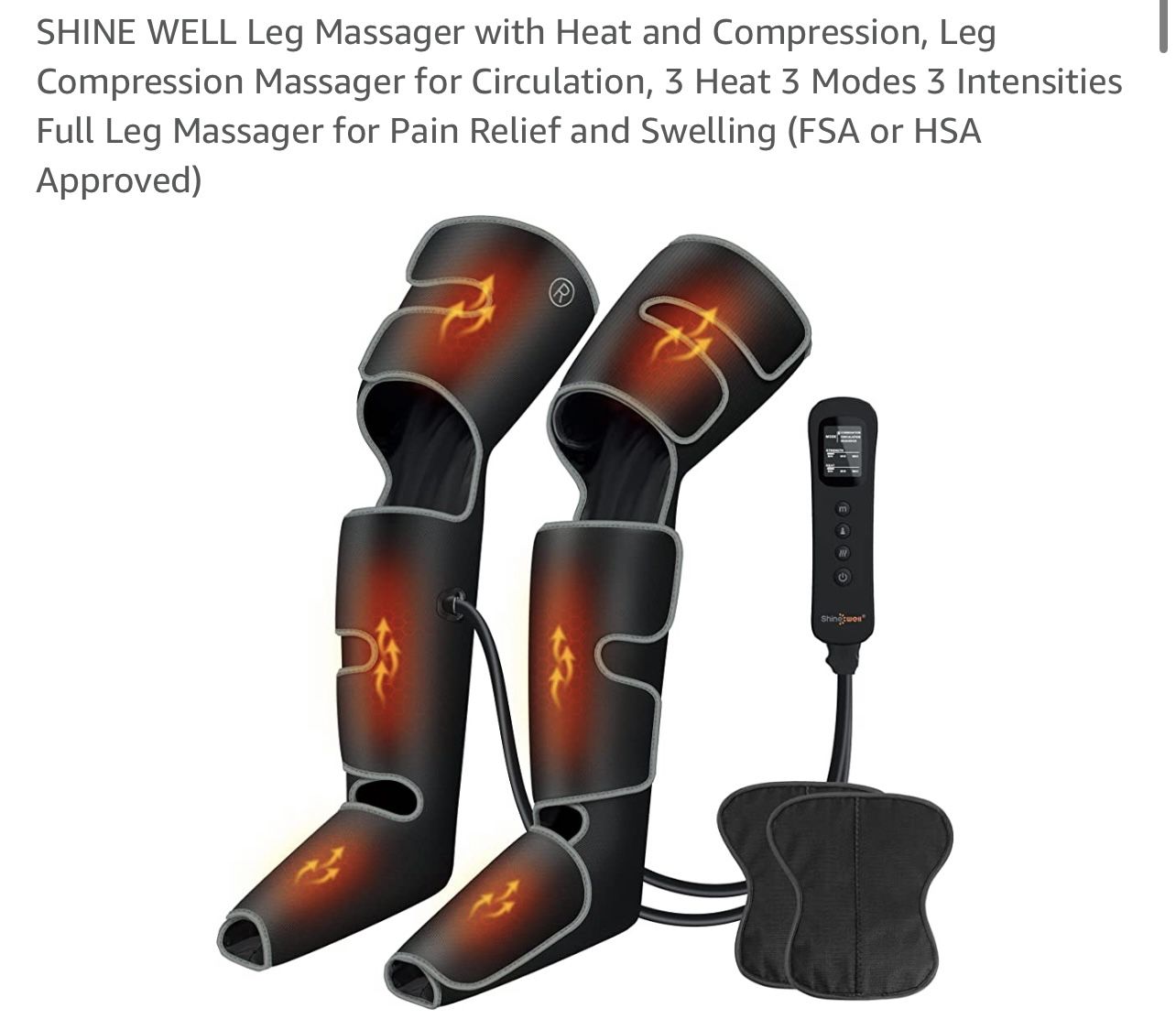 Leg Massager With Heat And Compression