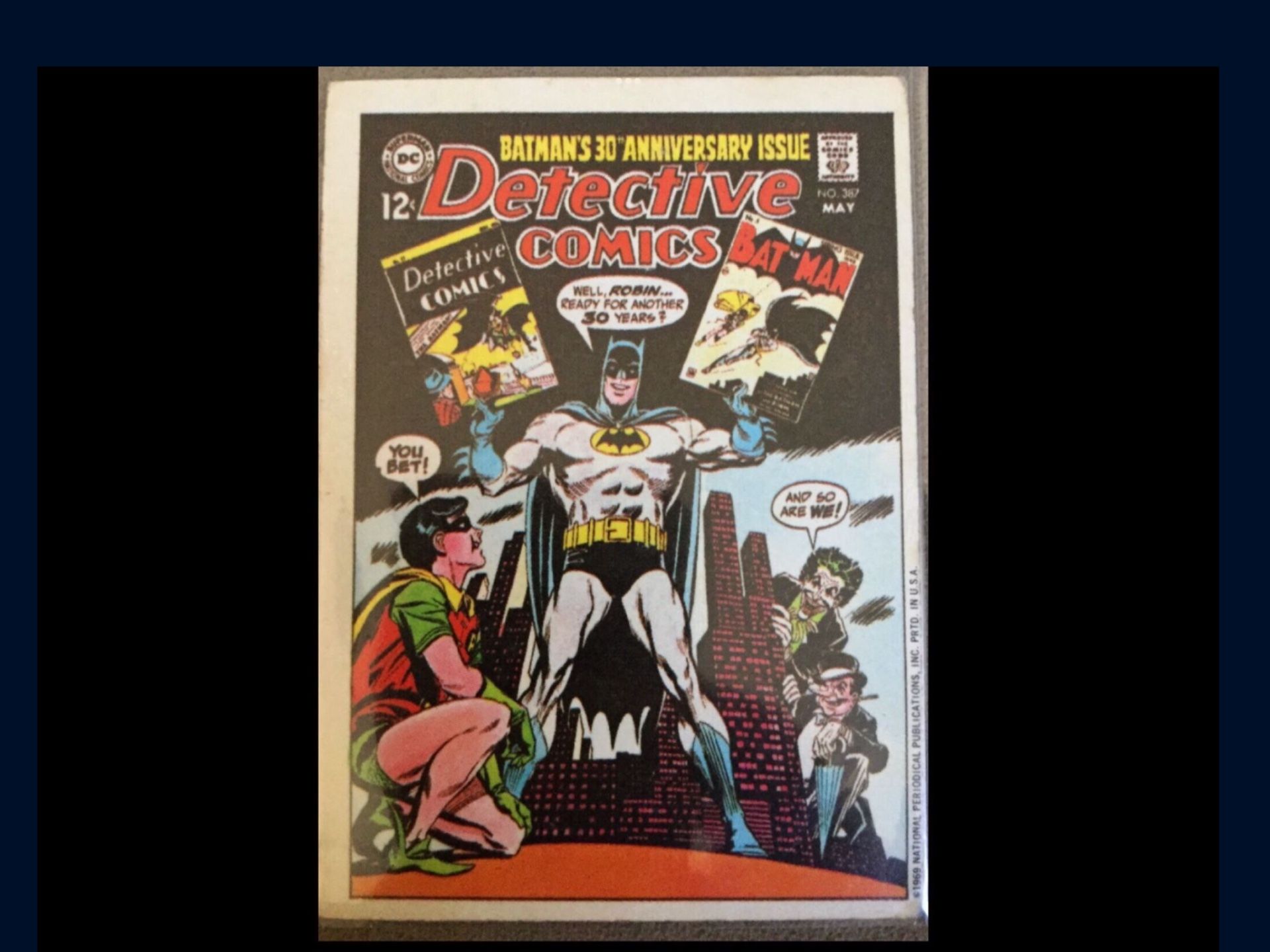1969 National Periodical Publications comics trading sticker cards