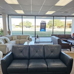 Top Grain Leather Sofa 