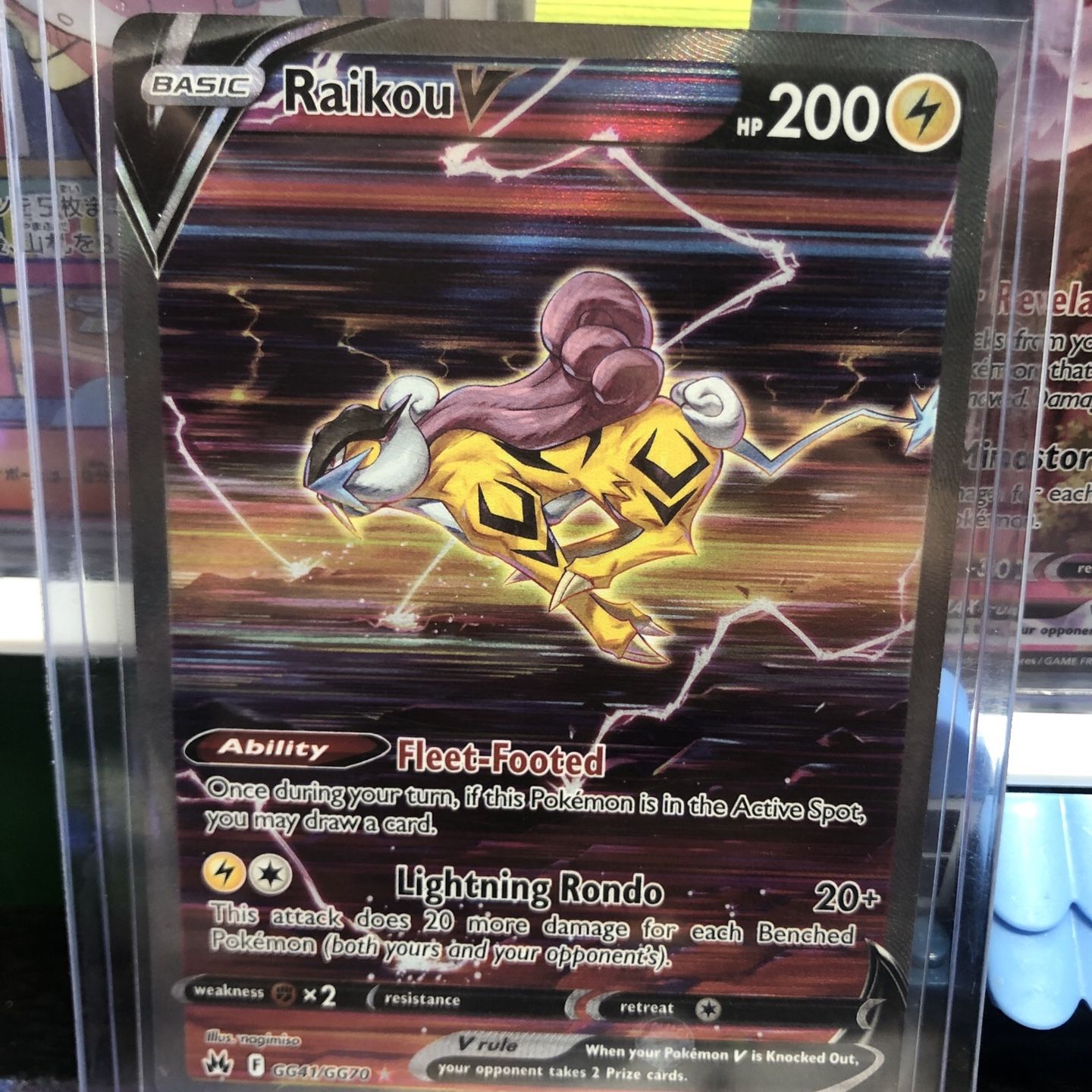 Pokémon Raikou V Crown Zenith (GG) for Sale in Isafa, NV - OfferUp