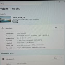 Used Razer Blade 15 Laptop (Early 2020)