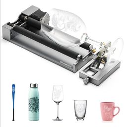 MD18, MD19 Laser Rotary Roller, 3-in-1 Kit for Genmitsu L8, Kiosk, Kortek Laser Machines, Multi Jaw Chucks for Glass, Cylindrical Objects