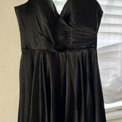 Black Silk Dress 