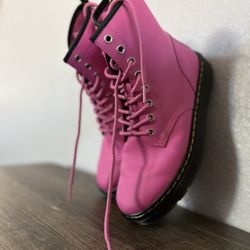 Pink Doc Marten Boots 
