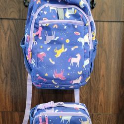Backpack With Lunch Sack