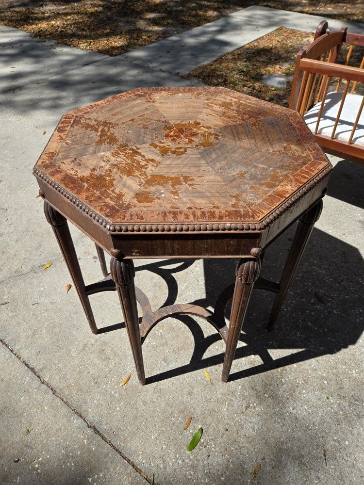 Jacobean Style Octagon Table