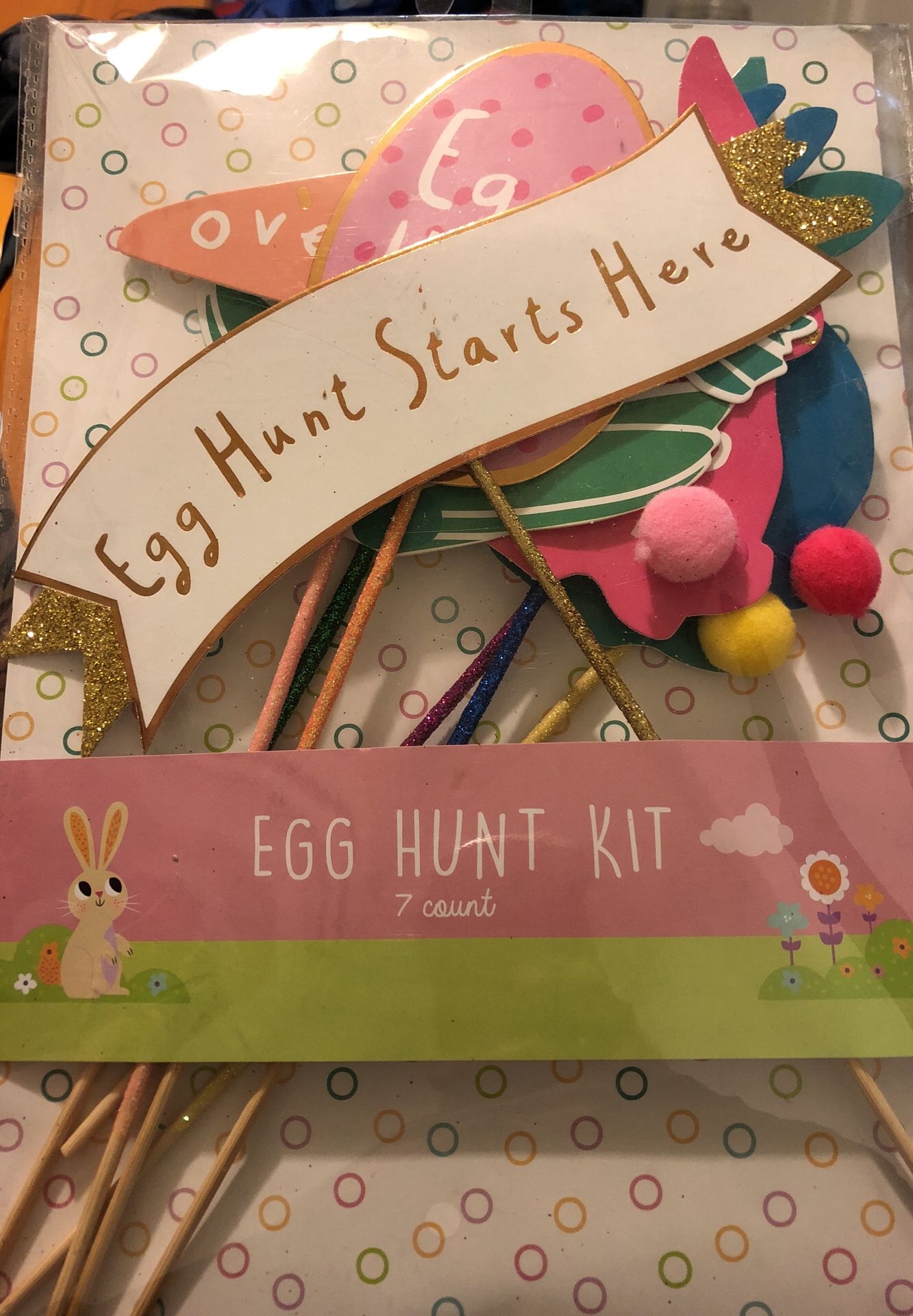 Easter egg hunt sign kit