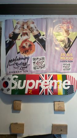 2013 supreme flags box logo board grail