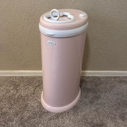 Ubbi Light Pink Trash Can