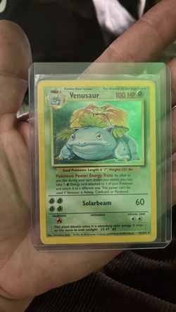 Venusaur pokrmon card