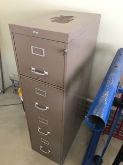 Metal filing cabinet