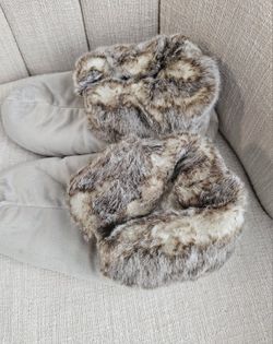 Restoration Hardware Luxe Faur Fur Bootie
