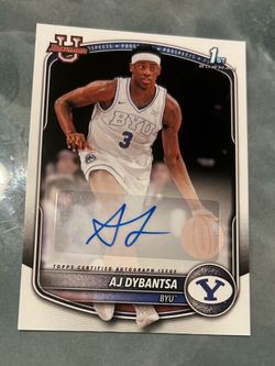2025-26 Bowman Basketball AJ Dybantsa 1st Bowman Prospect Auto #PA-AY Rookie