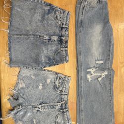 Pac Sun Shorts And Levi’s Jeans