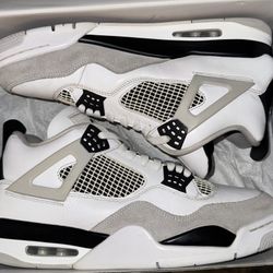 Jordan Retro 4 Size 13 Military Black Nike Air Sneakers Shoes Authentic 