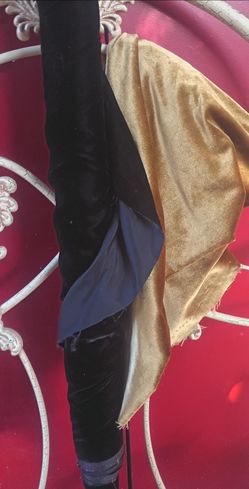 Velvet Gold Fabric Gold 28" X 43"