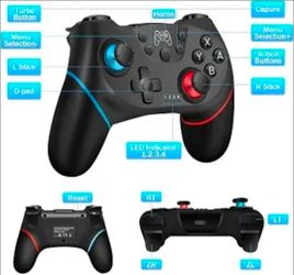 Switch Controller Wireless Pro Controller for Switch 1/OLED/Lite & Switch 2