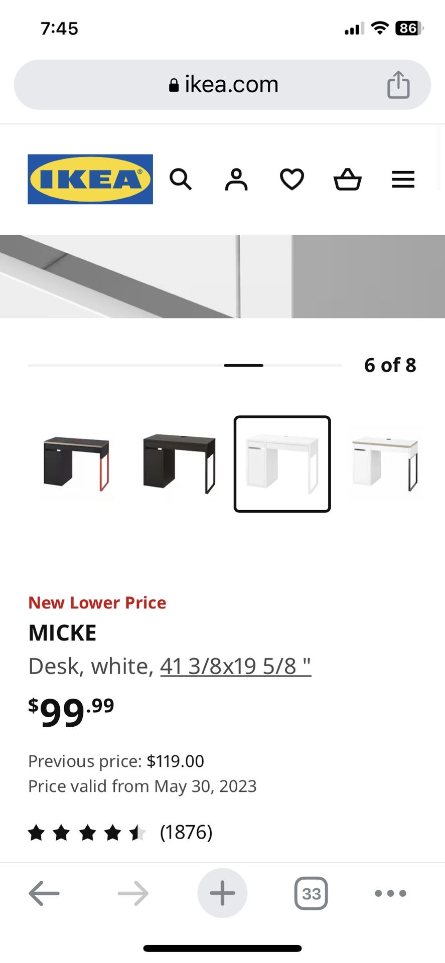 Hutch For Ikea Micke Desk Brown