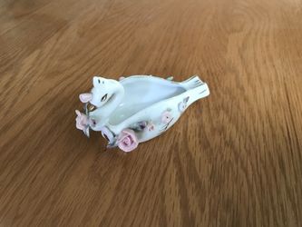 Vintage porcelain swan