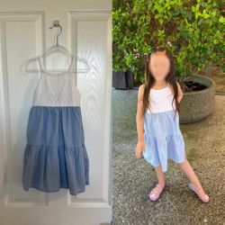 Little girl casual dress spaghetti strip dress -like new