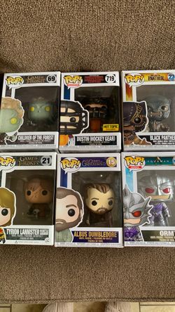 Funko Pops Stranger Things Black Panther Game of Thrones