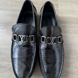 Authentic Mens Louis Vuitton  Monte Carlo shoes Loafers Size 10 Moccasin