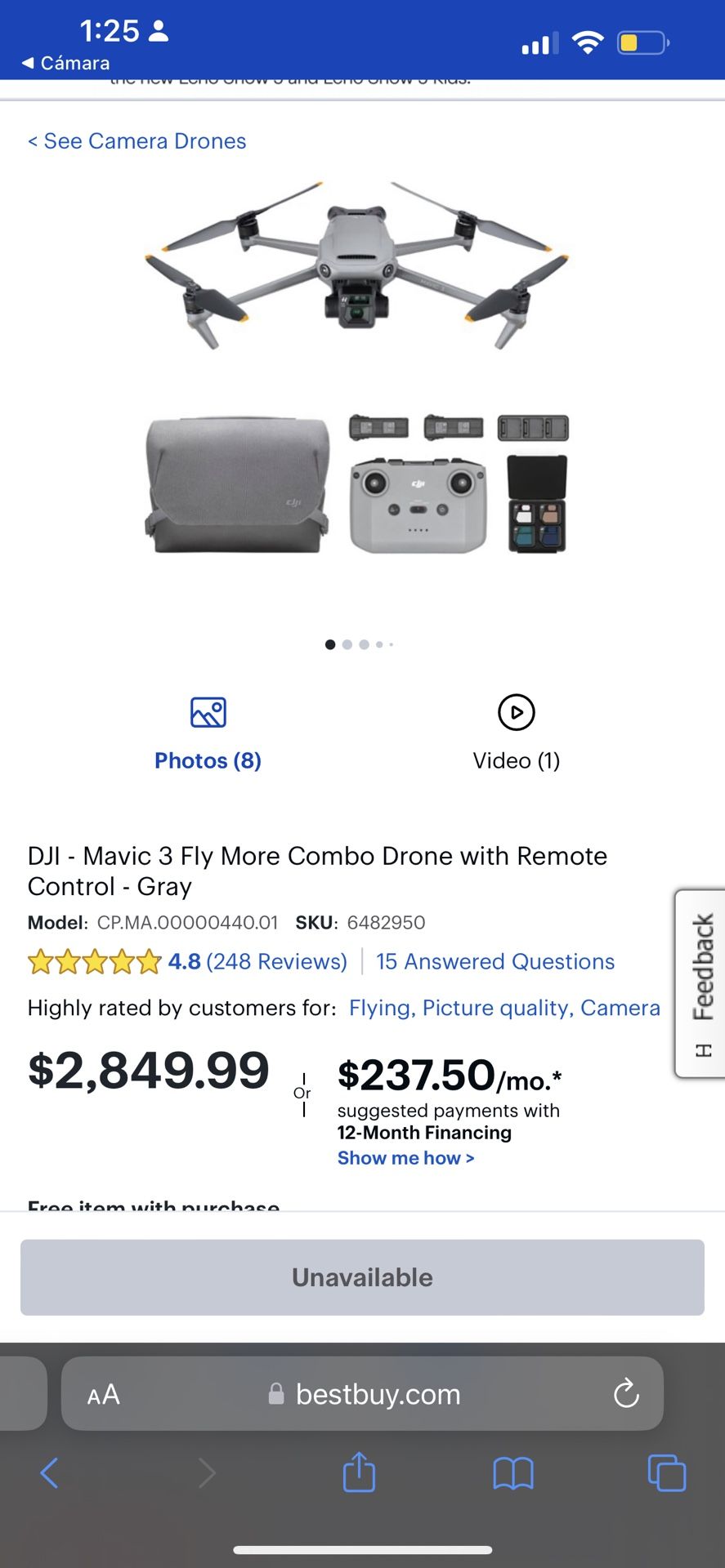 DJI Drone Mavic 3 Fly